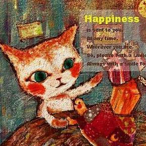 大猫咪与小黄雀
