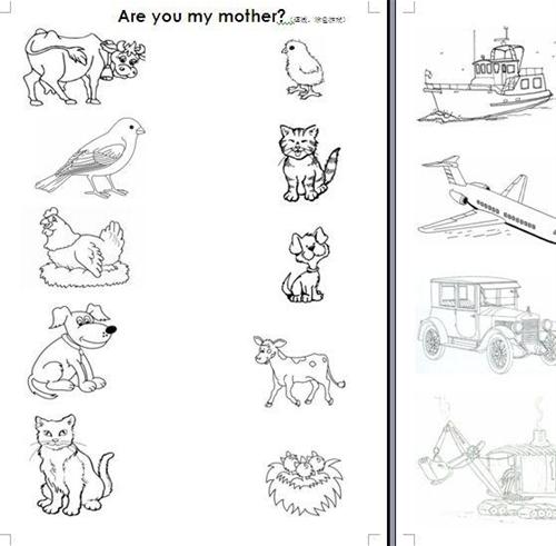 《Are you my mother》游戏纸